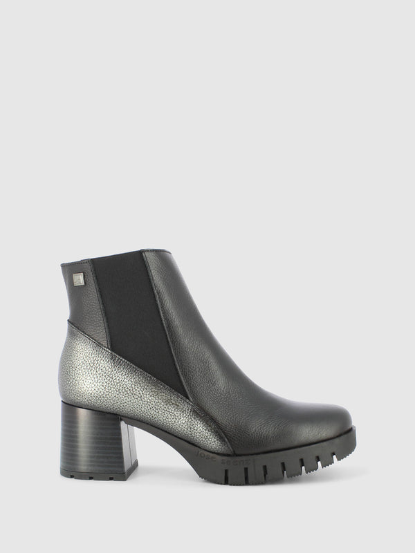 Botins com Fecho em Preto